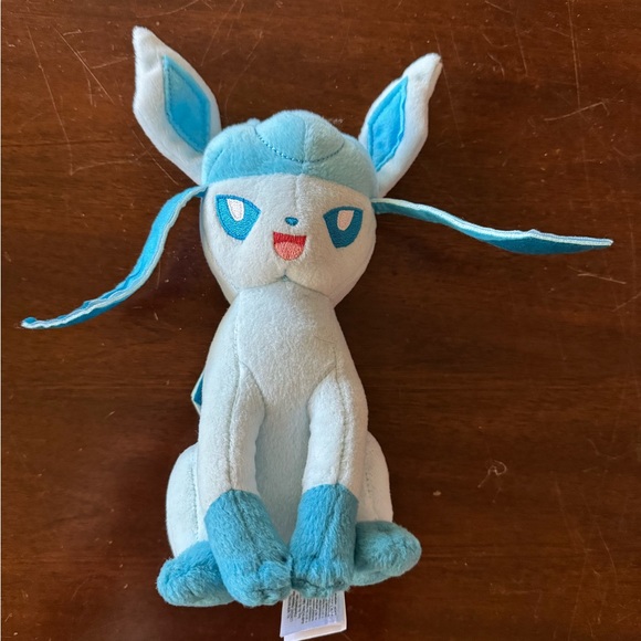 TOMY 10" Pokemon Glaceon Plush Eeveelution 2016 and Halloween Witch Pikachu - Picture 3 of 11